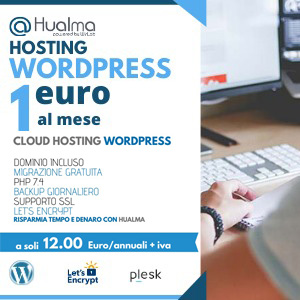 Hosting wordpress a 1€ Hualma